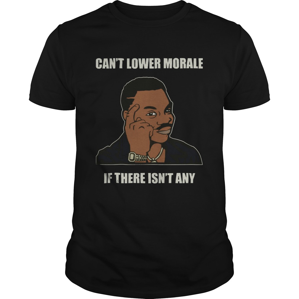 Cant Lower Morale If There Isnt Any shirt
