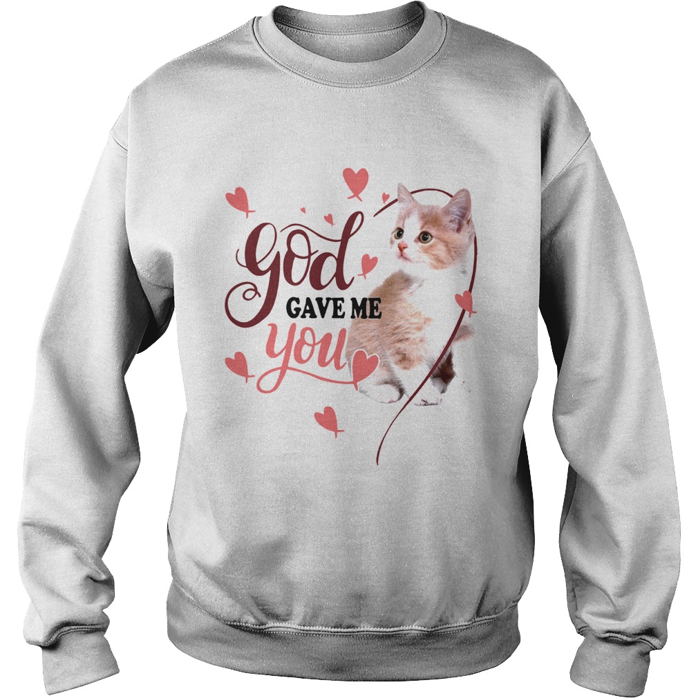 Cat God Gave Me You Sweatshirt
