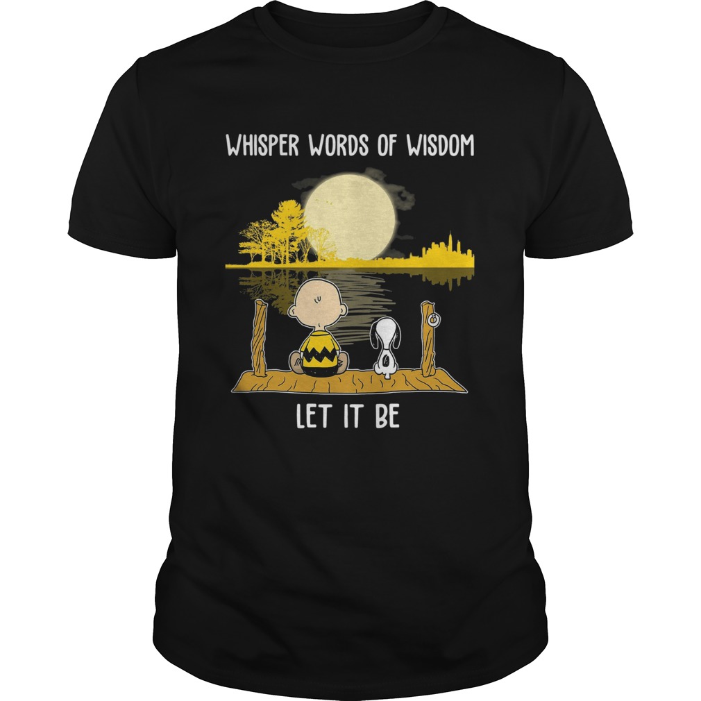 Charlie Brown And Snoopy Whisper Words Of Wisdom shirt