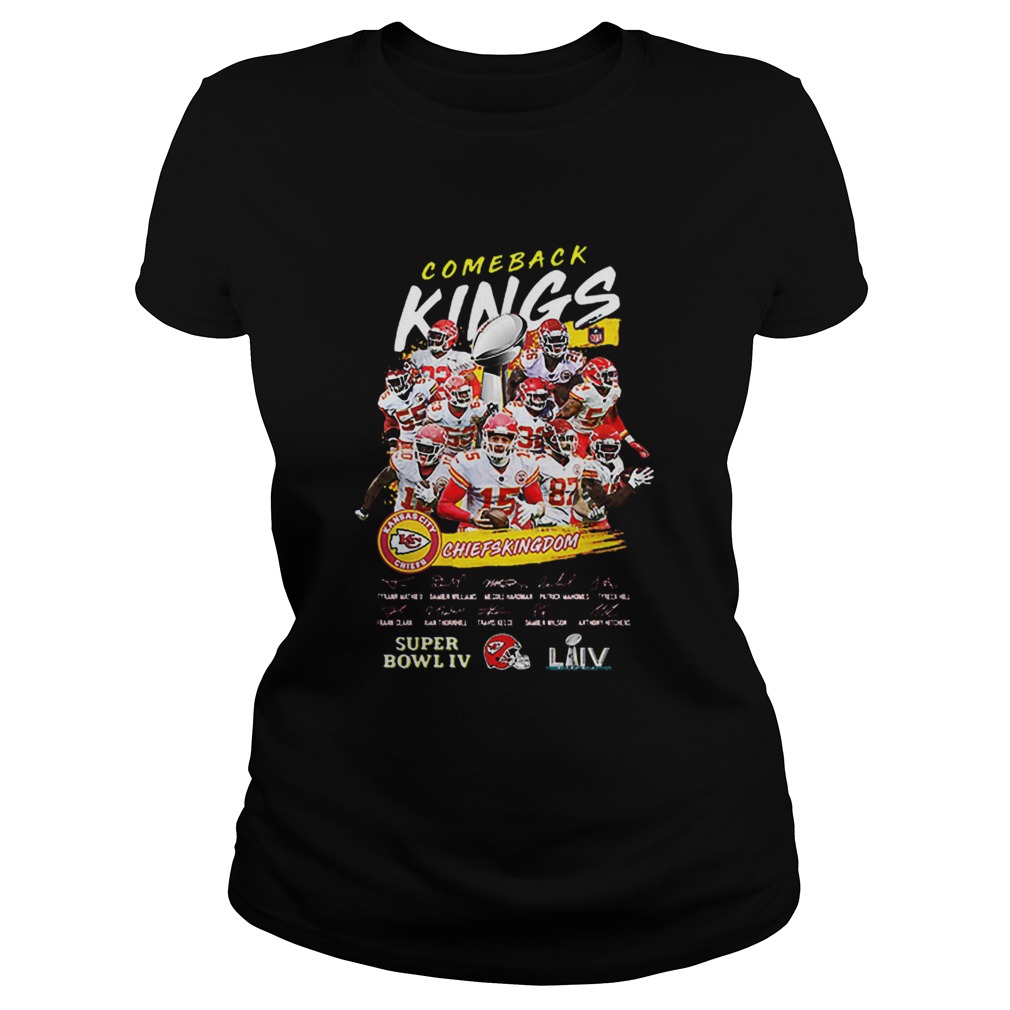 Comeback Kings Kansas City Chiefs Kingdom Super Bowl IV Signed Classic Ladies