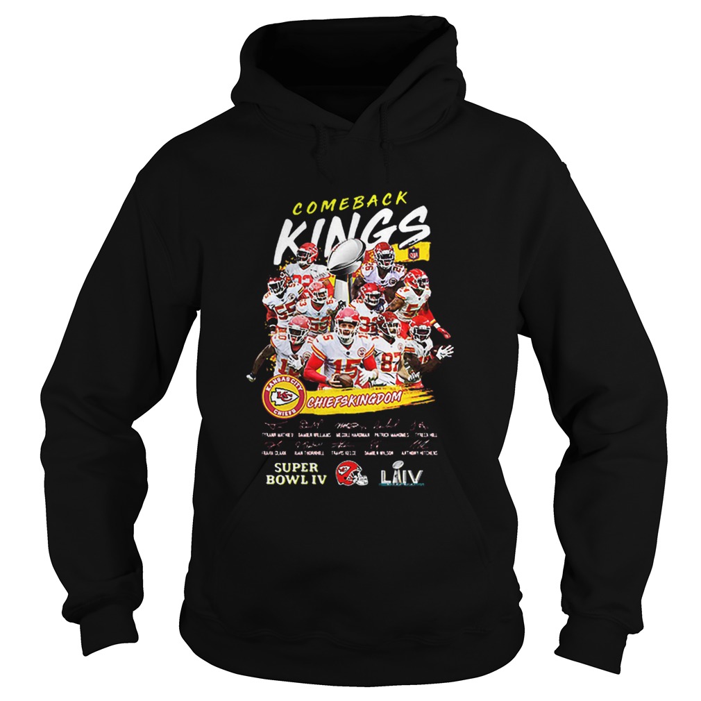 Comeback Kings Kansas City Chiefs Kingdom Super Bowl IV Signed Hoodie
