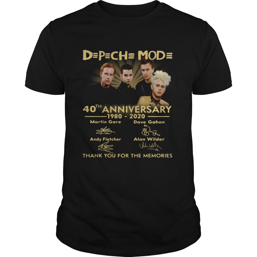 DPCH MOD 40th anniversary 19802020 thank you for the memories signatures shirt