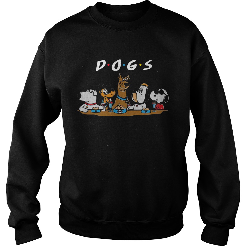 Friends Cartoon Tv Series Party Dogs Sweatshirt