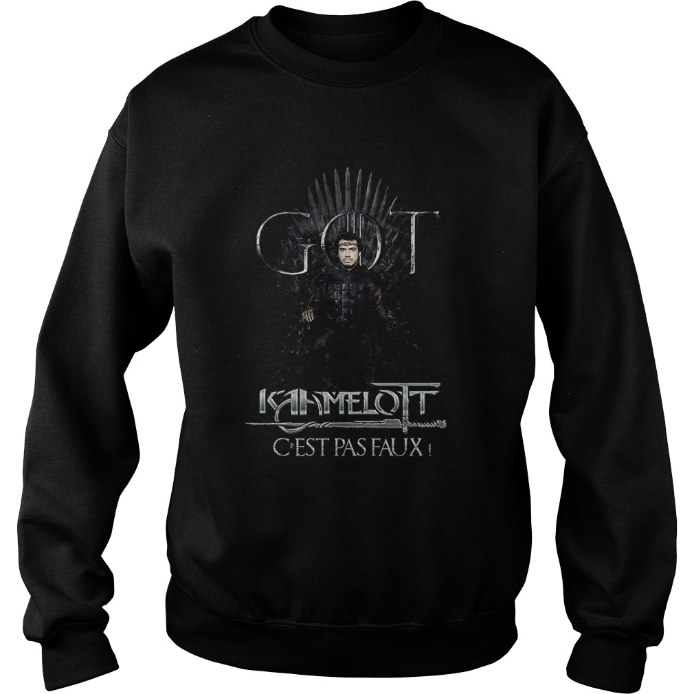 Got Kamelot Cest Pas Faux Iron Throne Sweatshirt