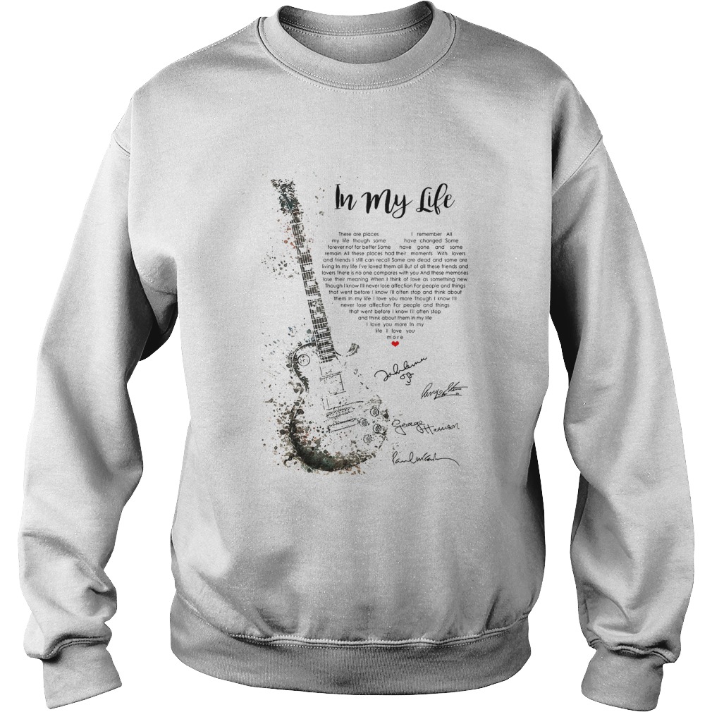Guitar Signatures In My Life Sweatshirt