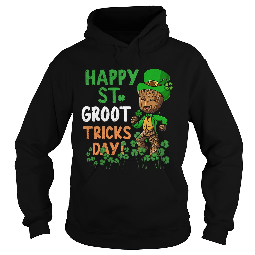 Happy St Patricks Day Groot Tricks Day Hoodie