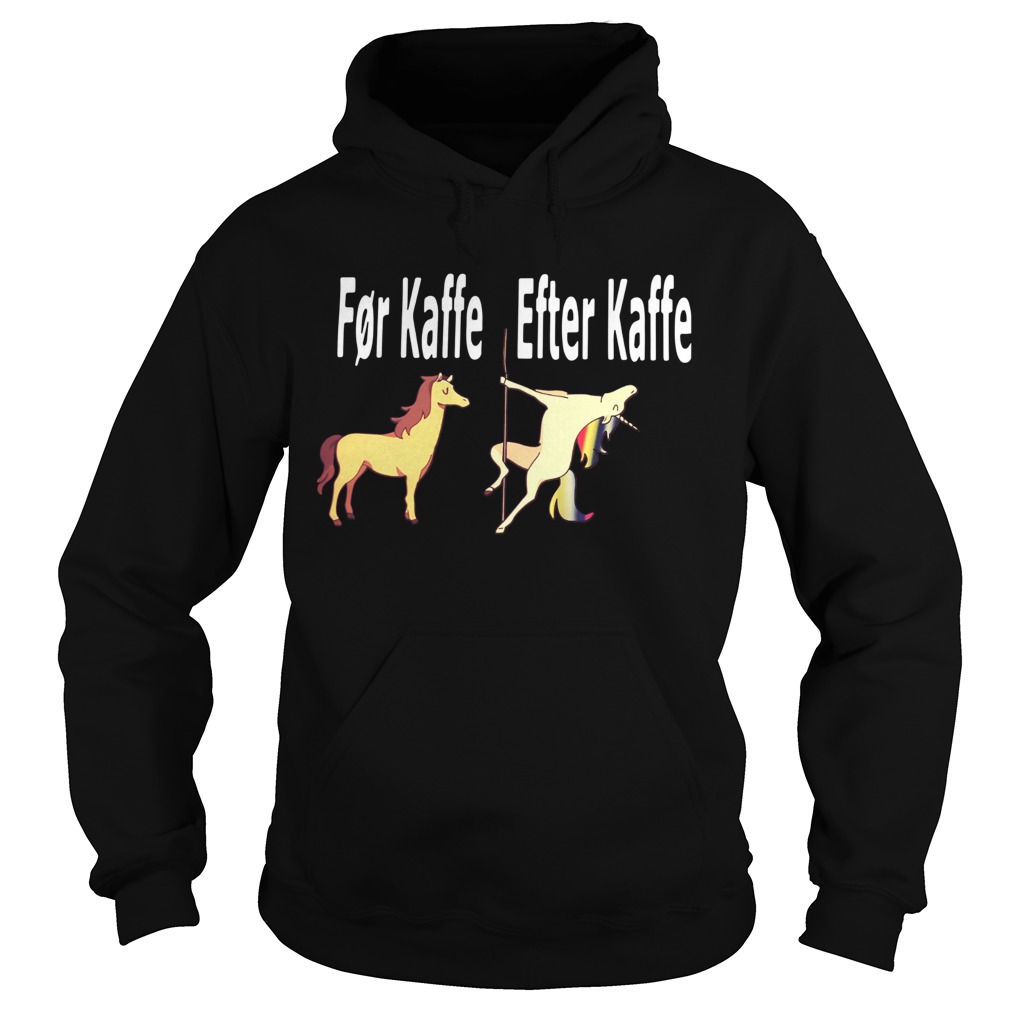 Horse For Kaffe Unicorn Efter Kaffe Hoodie
