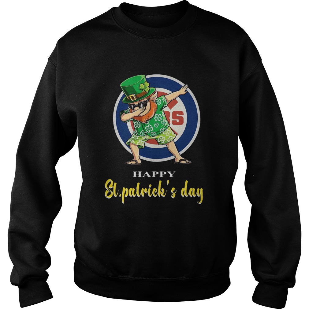 Irish Dabbing Chicago Cubs St Patricks Day Sweatshirt