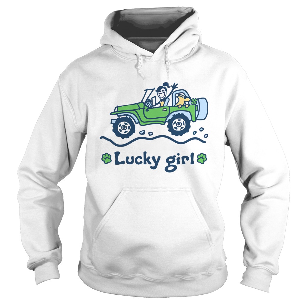 Jeep Car Lucky Girl St Patricks Day Hoodie