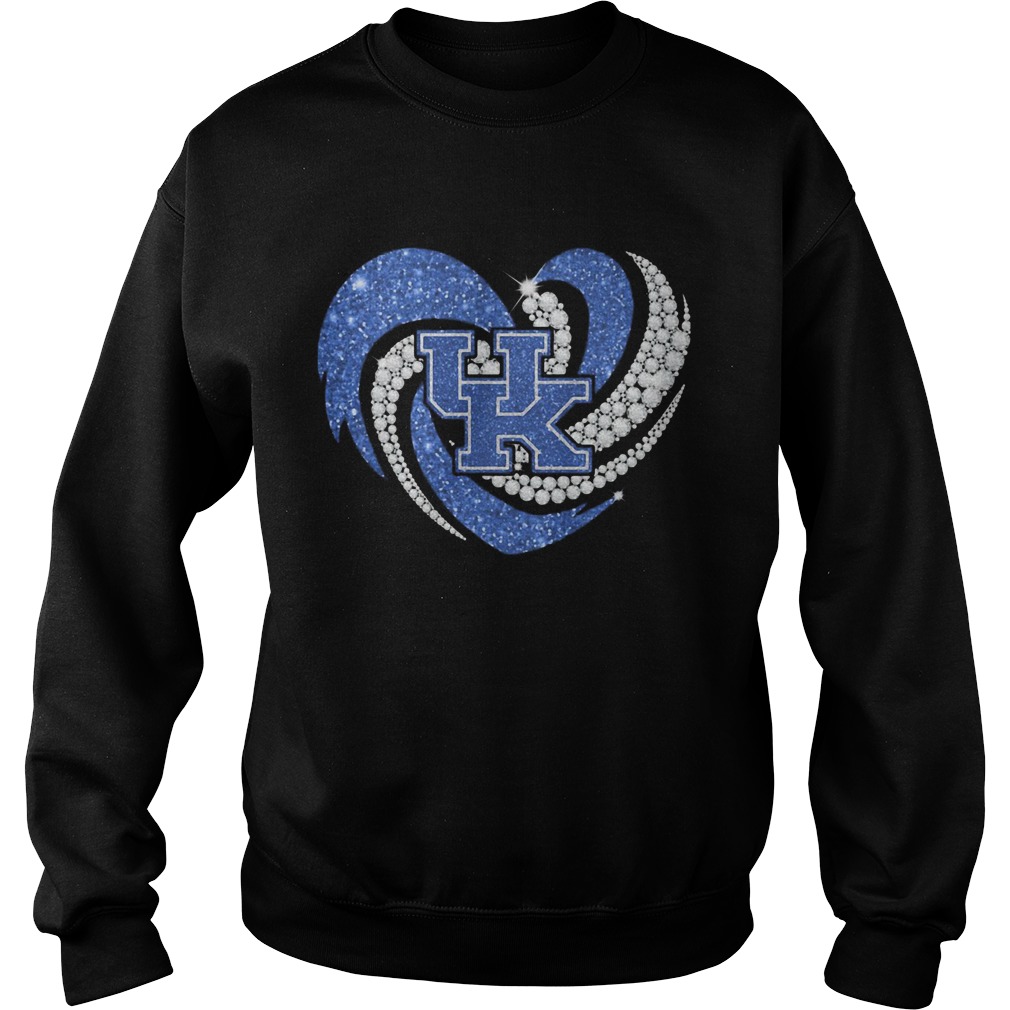 Kentucky Wildcats hearts bling Sweatshirt