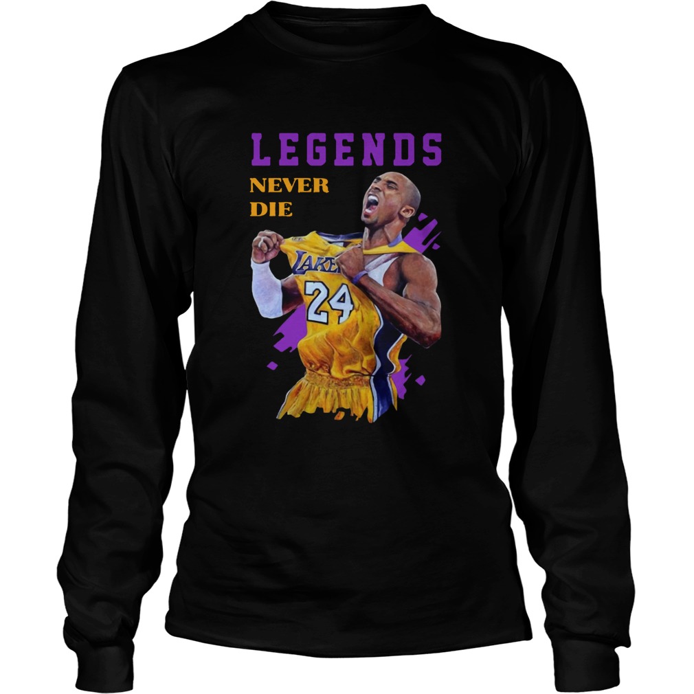 Kobe Bryant Basketball Legends Never Die LongSleeve