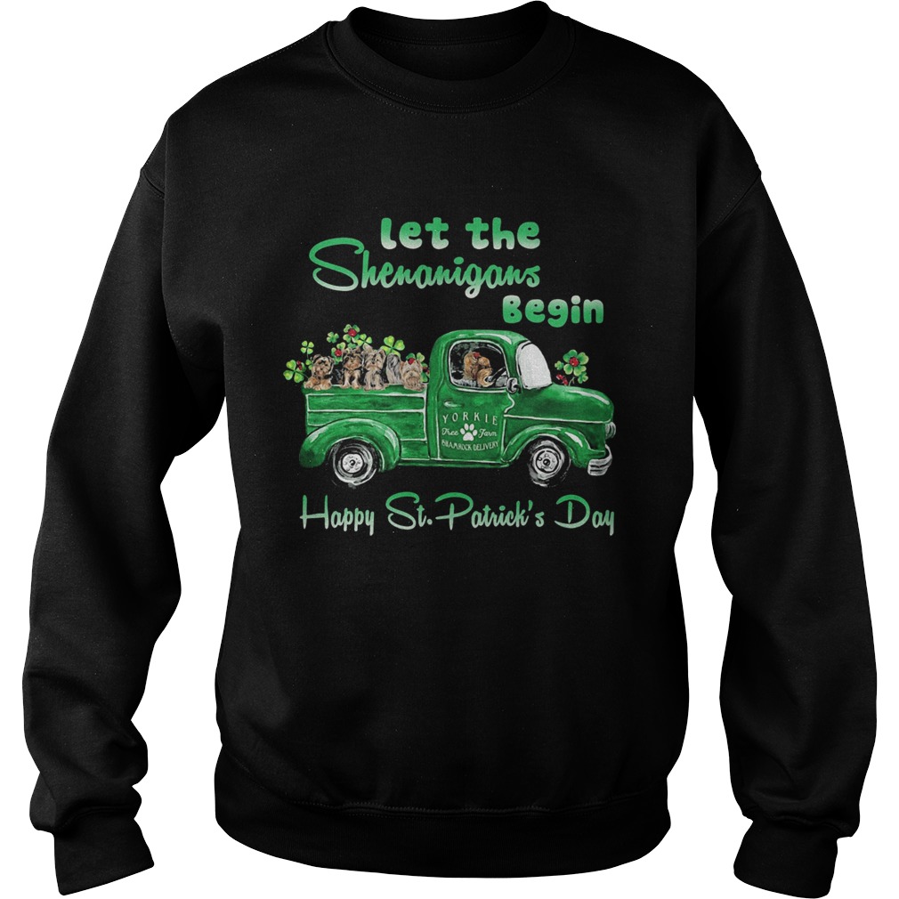 Let The Shenanigans Begin Happy St Patrick Day Sweatshirt