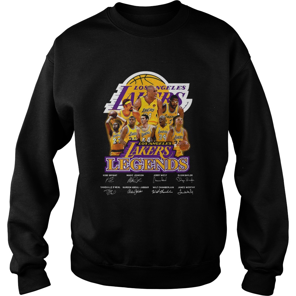 Los Angeles Lakers Kobe Bryant Magic Johnson Jerry West Elgin Baylor Sweatshirt