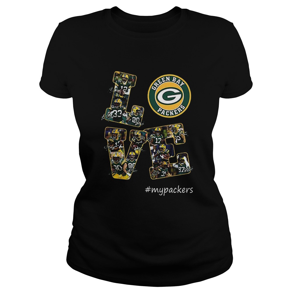 Love Green Bay Packers mypackers signatures Classic Ladies