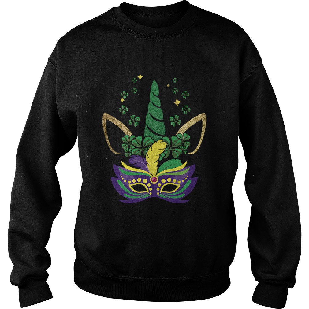 Mardi Gras Unicorn Shirt Girl Kid Toodler Women Gift Sweatshirt