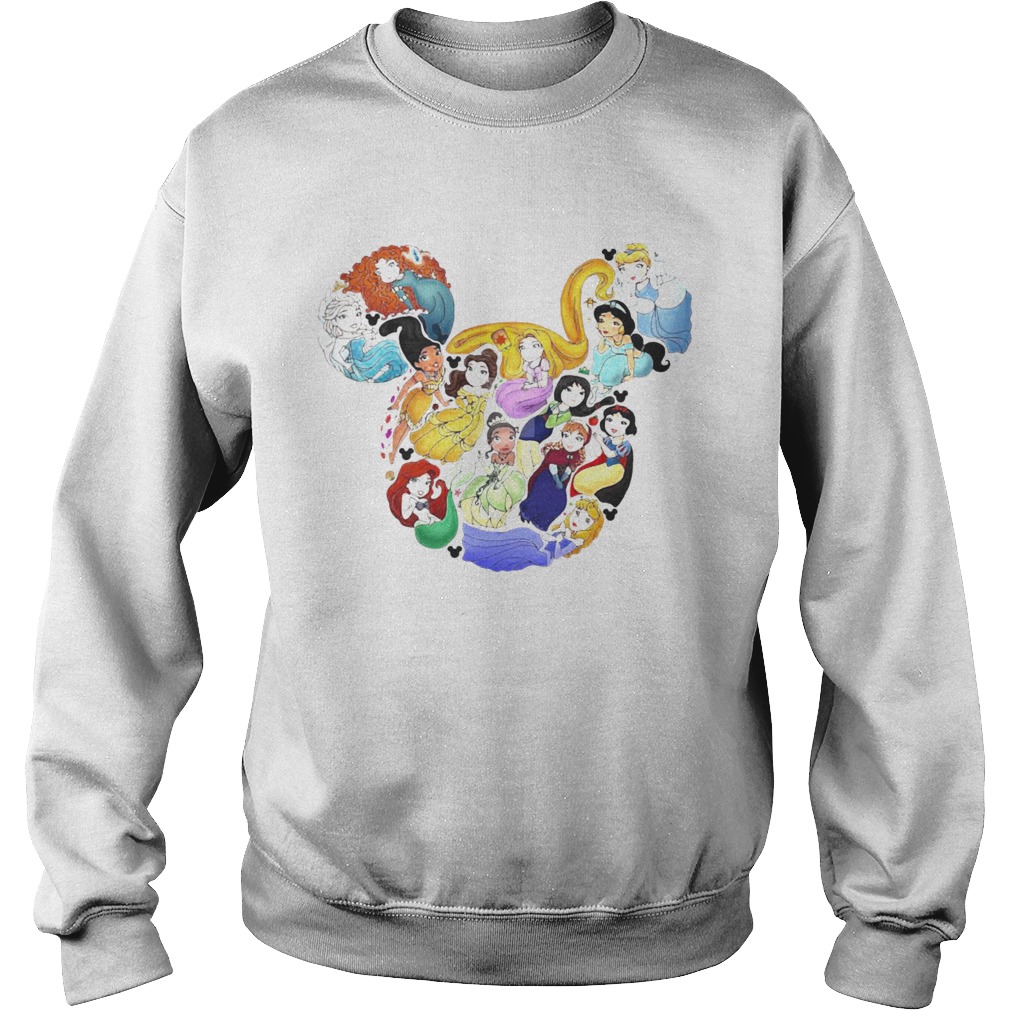 Mickey Mouse All Princess Disney Sweatshirt