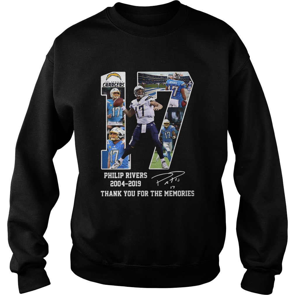 Philip Rivers 17 2004 2019 Thank You For The Memories Sweatshirt