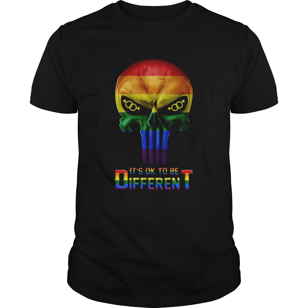 Punisher LGBT Its like to be different shirt