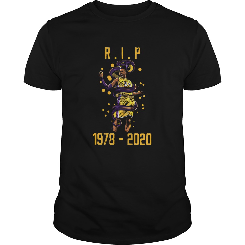 RIP Kobe Bryant 1978 2020 Los Angeles Lakers Black Mamba Out shirt