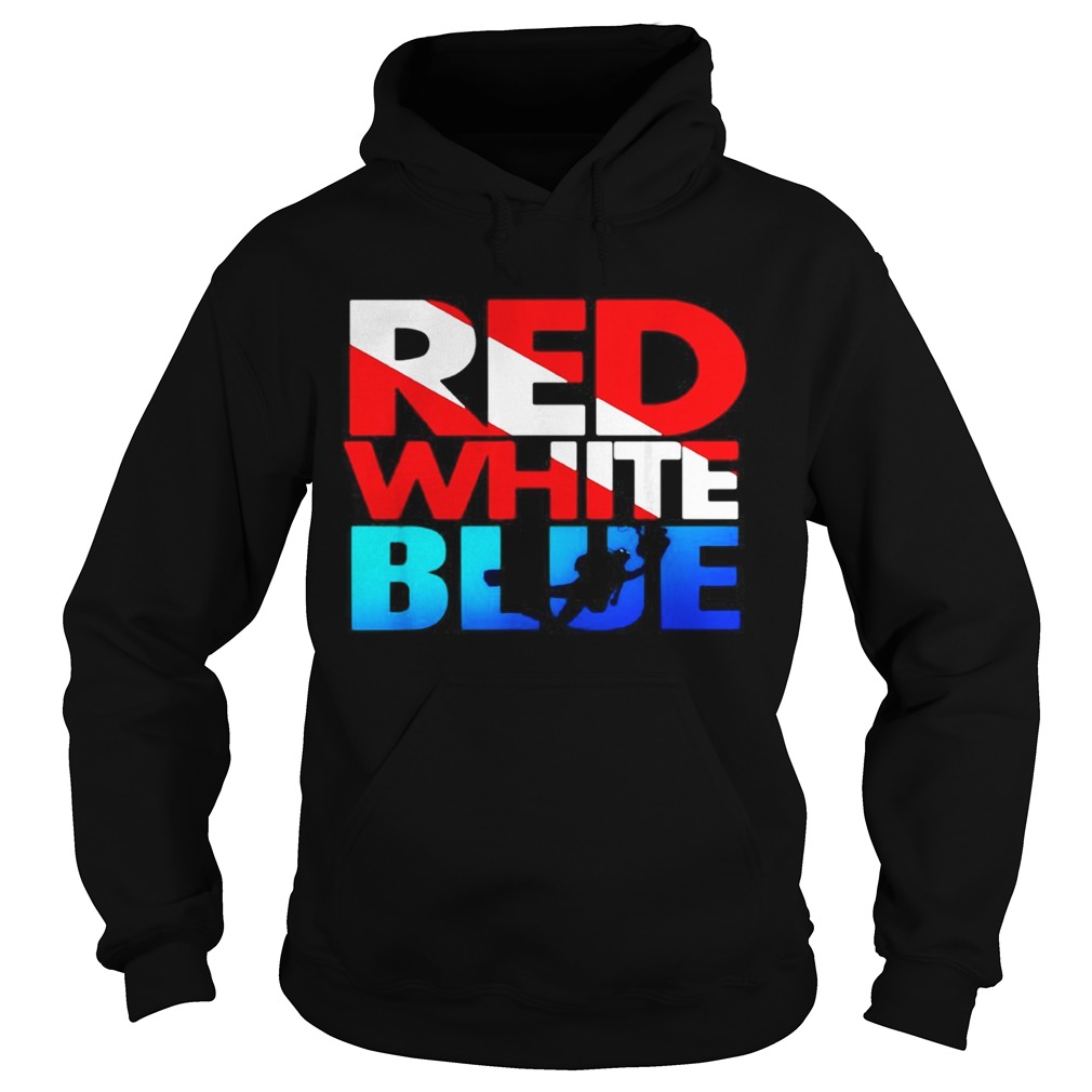Red white blue Hoodie