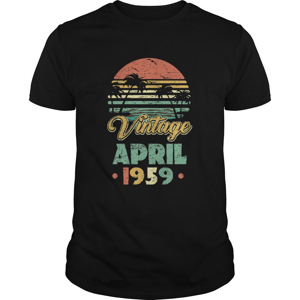 Retro Classic Vintage April 1959 shirt