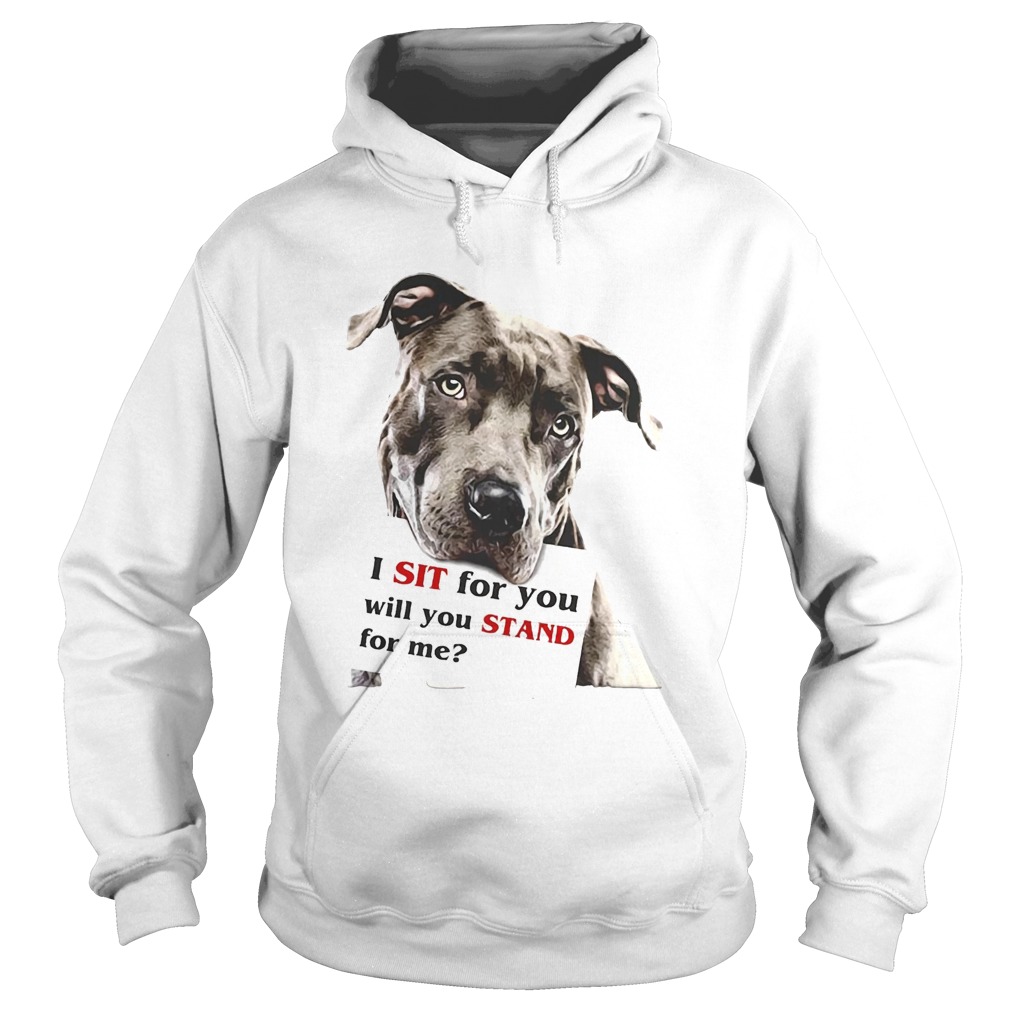 Rottweiler dog I sit for you will you stand for me Hoodie