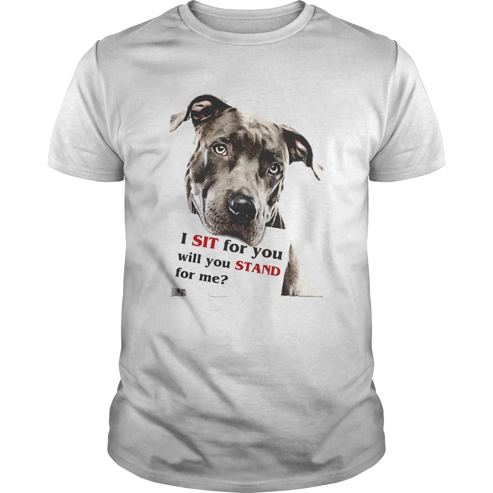Rottweiler dog I sit for you will you stand for me shirt