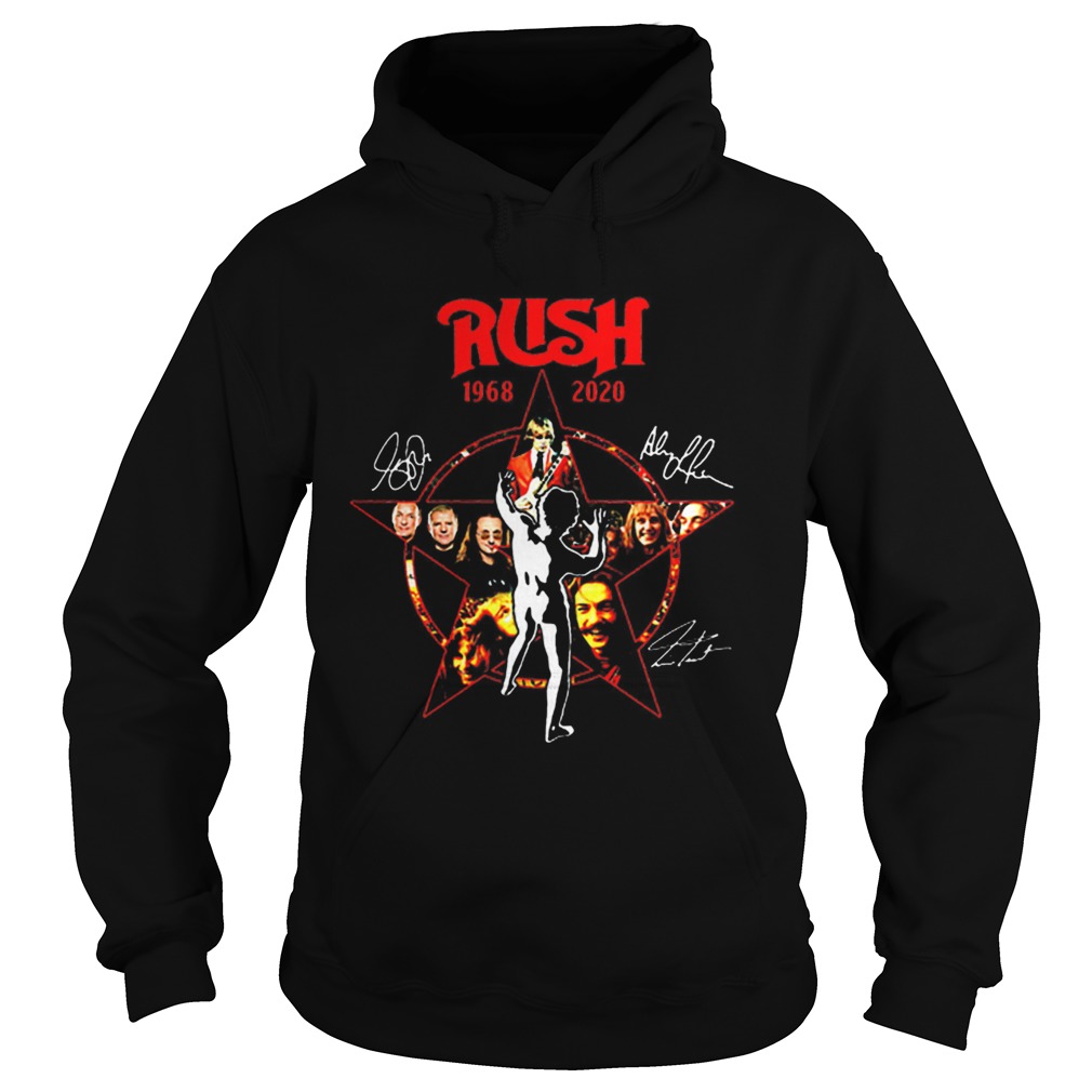 Rush 19682020 signatures autographed Hoodie