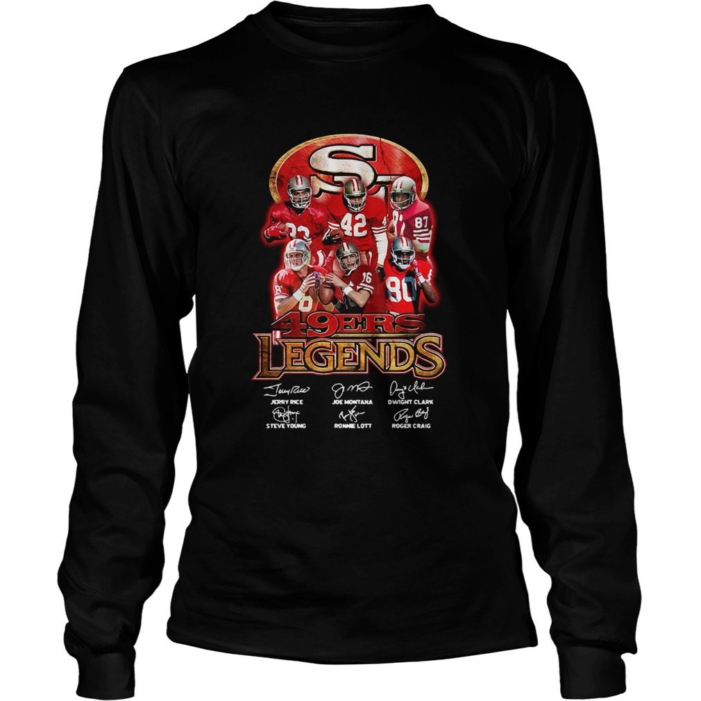 San Francisco 49ers Legends Signatures LongSleeve