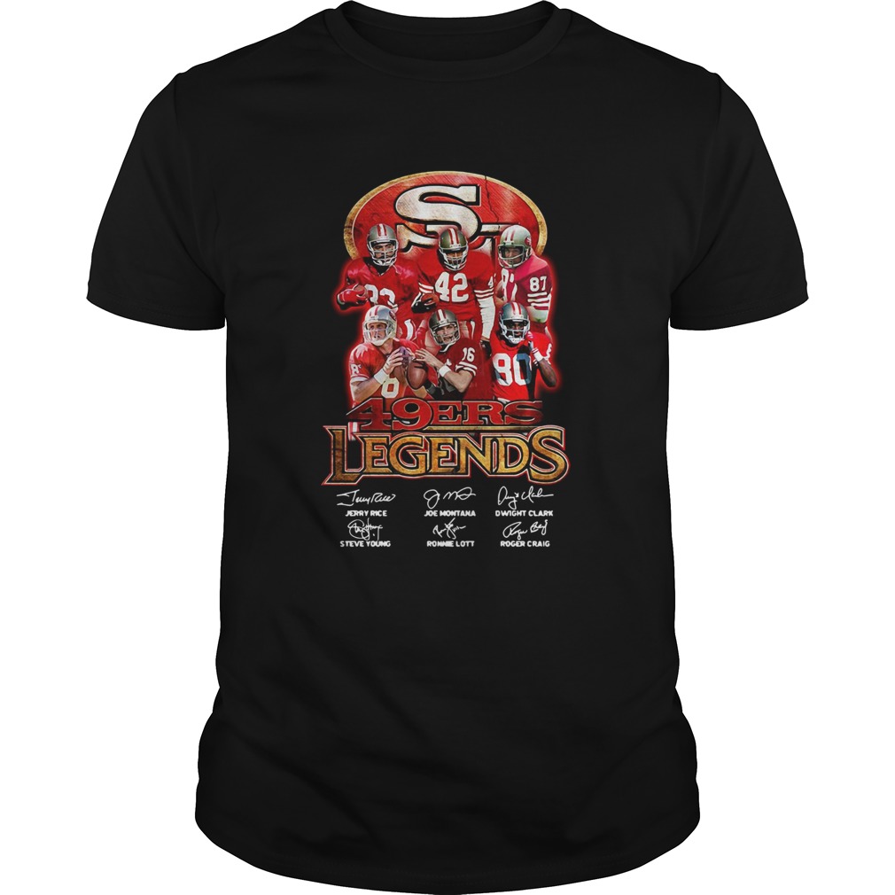 San Francisco 49ers Legends Signatures shirt