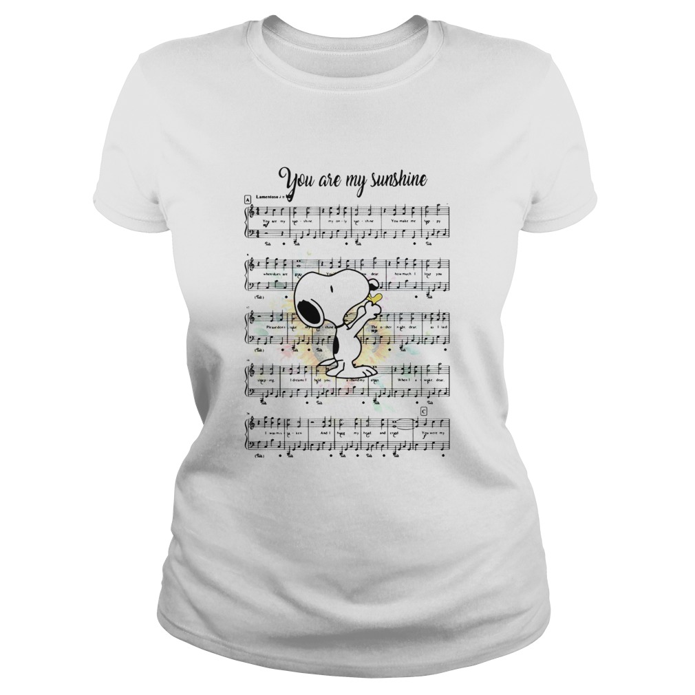 Snoopy you are my sunshine chords Classic Ladies