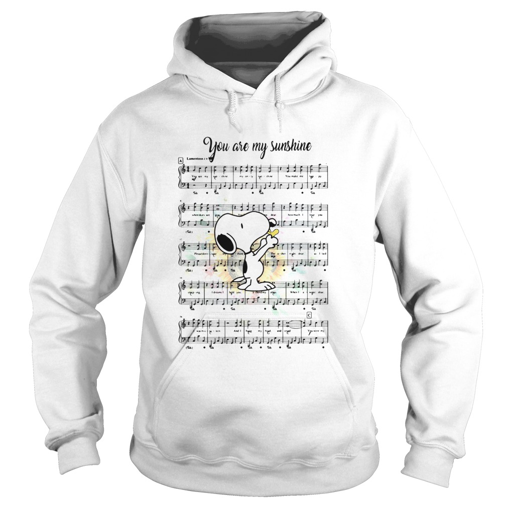 Snoopy you are my sunshine chords Hoodie