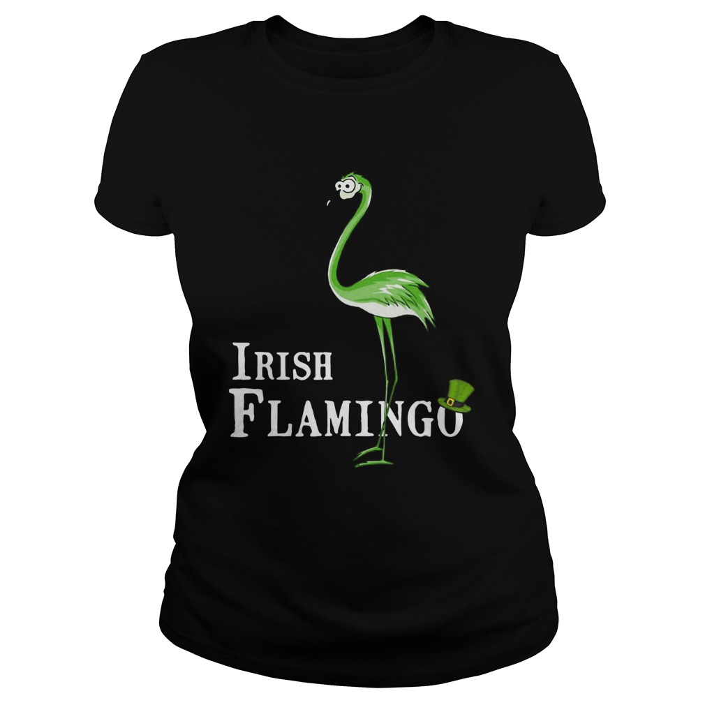 St Patricks Day Irish Flamingo Classic Ladies