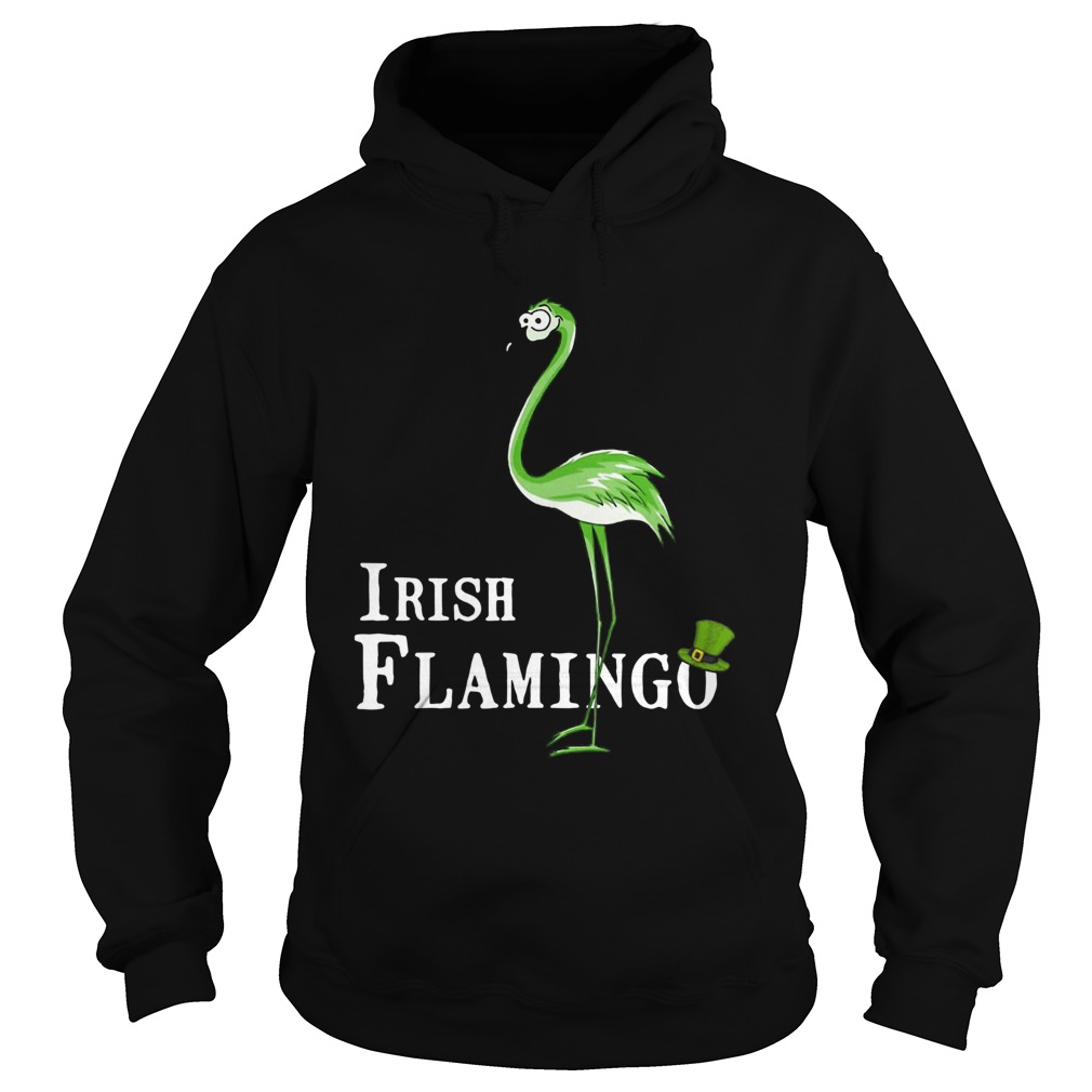 St Patricks Day Irish Flamingo Hoodie