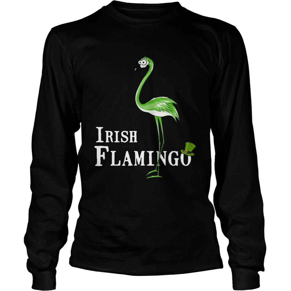 St Patricks Day Irish Flamingo LongSleeve