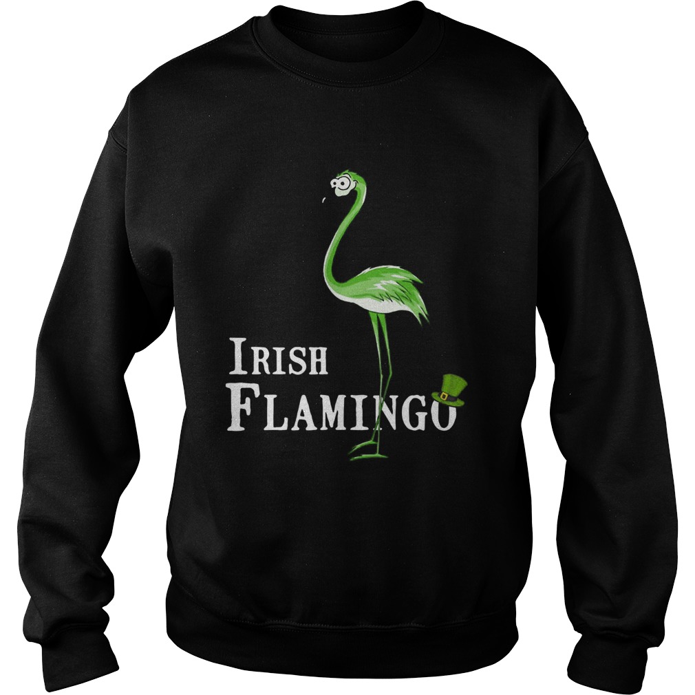 St Patricks Day Irish Flamingo Sweatshirt