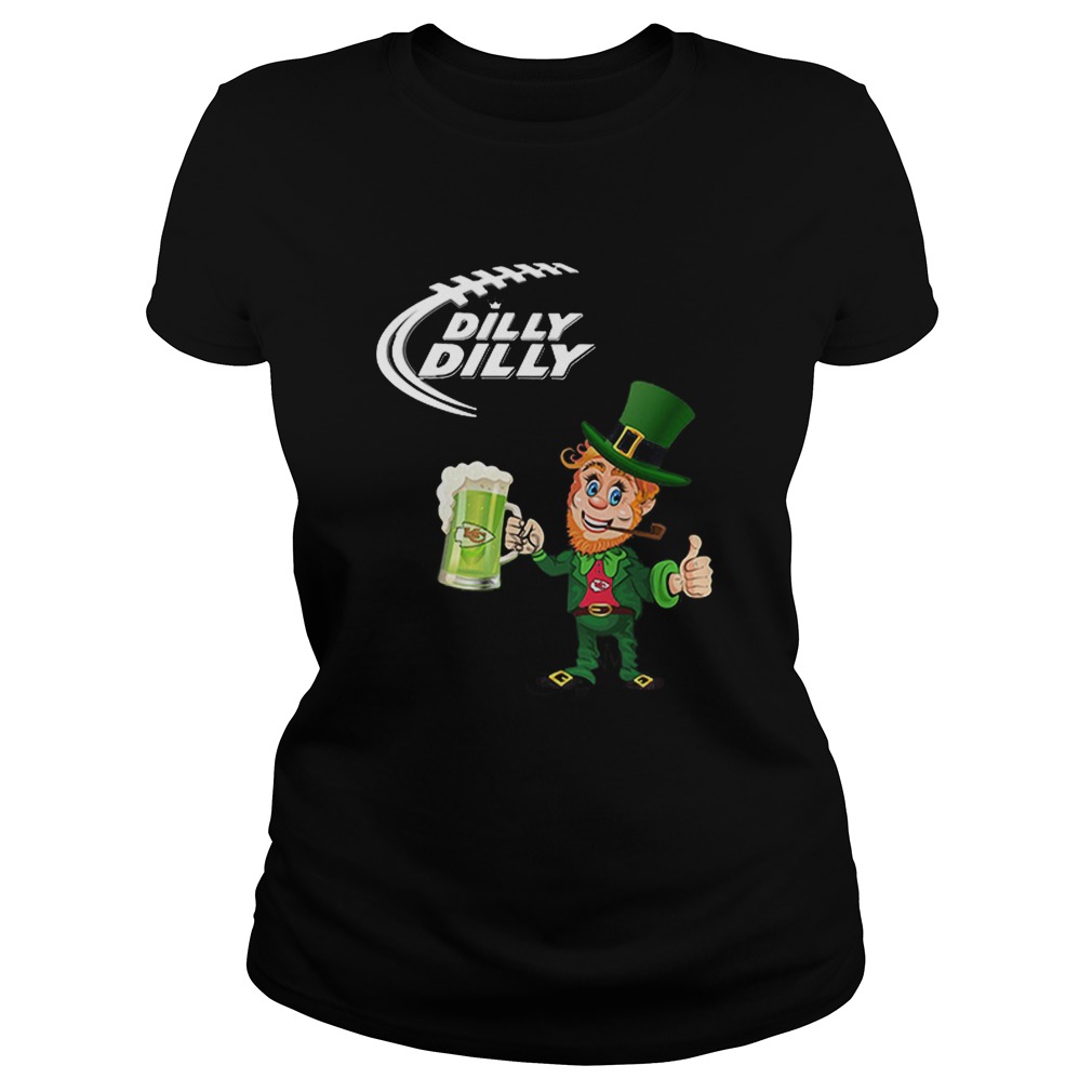St Patricks day Irish Dilly Dilly Beer Kansas City Chiefs Classic Ladies