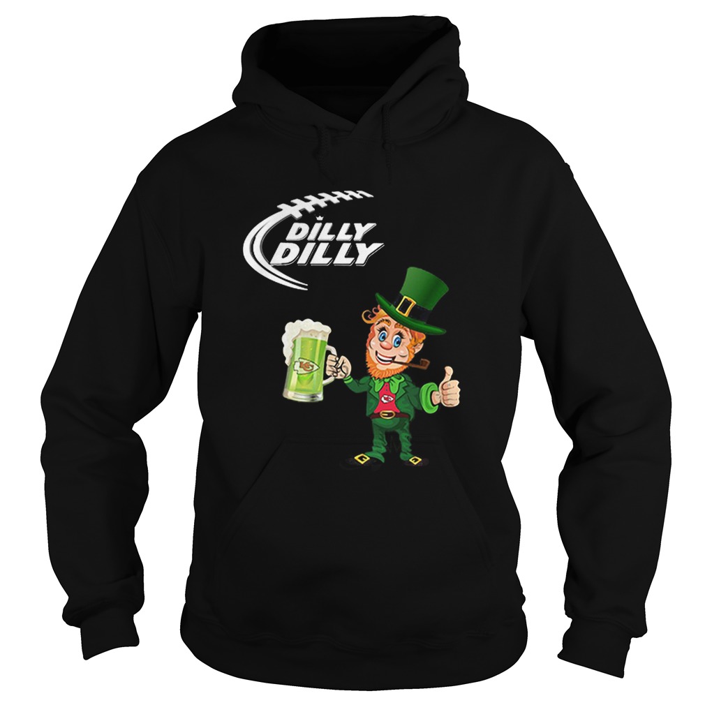St Patricks day Irish Dilly Dilly Beer Kansas City Chiefs Hoodie