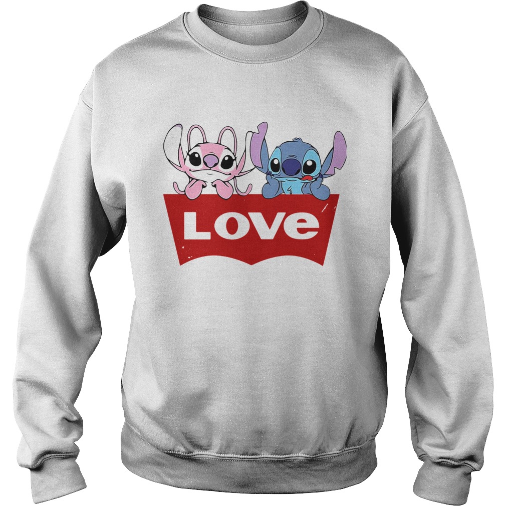 Stitch And Angel Love Sweatshirt
