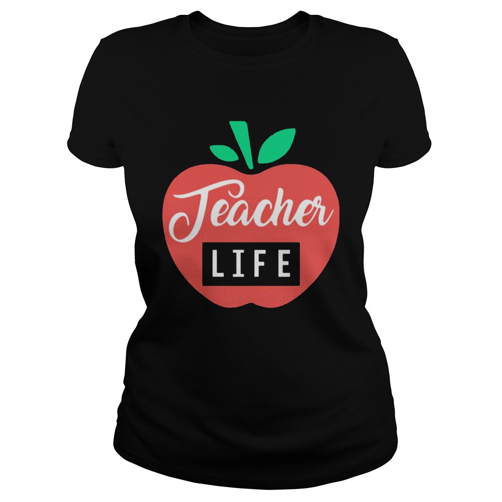 Teacher Pencil Shirt Teacher Life Apple Classic Ladies