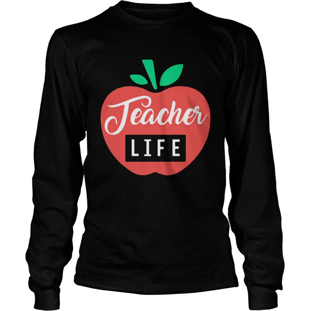 Teacher Pencil Shirt Teacher Life Apple LongSleeve