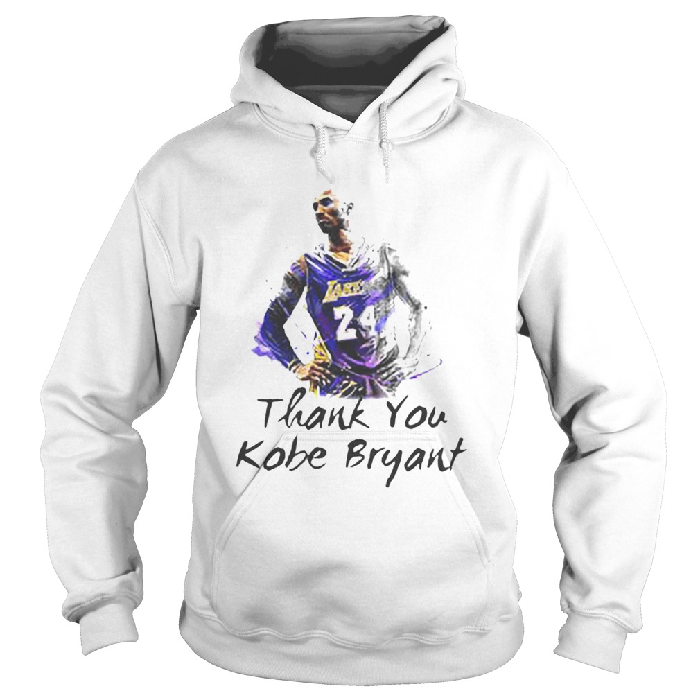 Thank You Kobe Bryant 24 RIP Lakers Hoodie