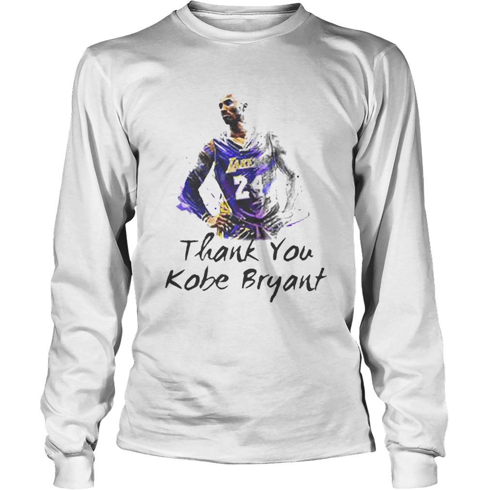 Thank You Kobe Bryant 24 RIP Lakers LongSleeve