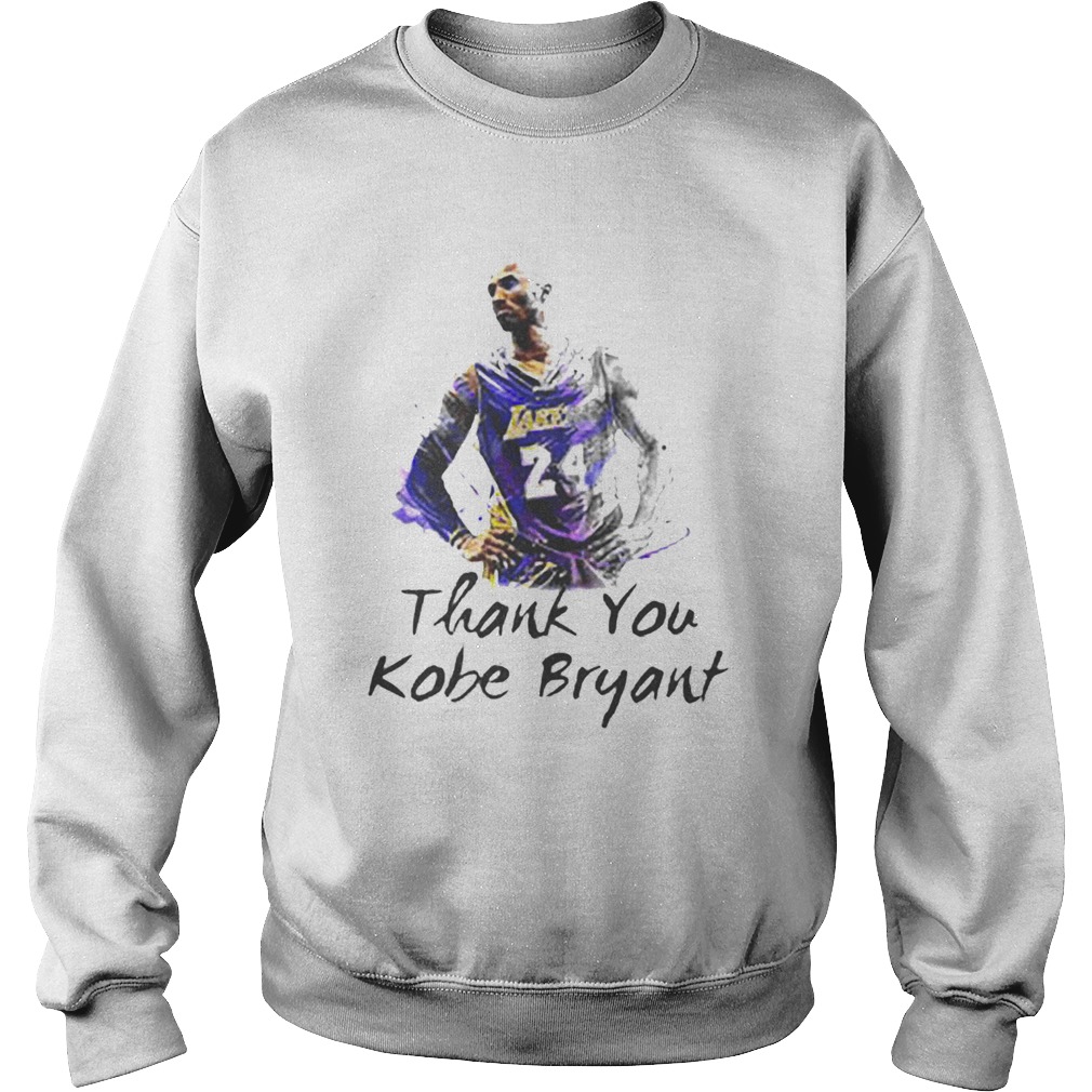 Thank You Kobe Bryant 24 RIP Lakers Sweatshirt