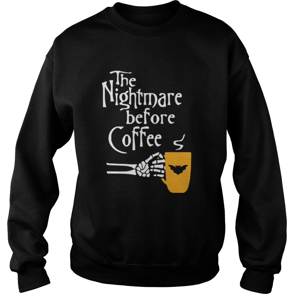 The Nightmare Before Coffee Skeleton Hand Sweatshirt