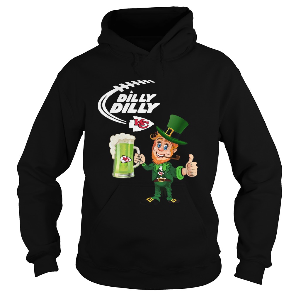 Uncle Sam Dilly Dilly Kansas City Chief St Patricks Day Hoodie