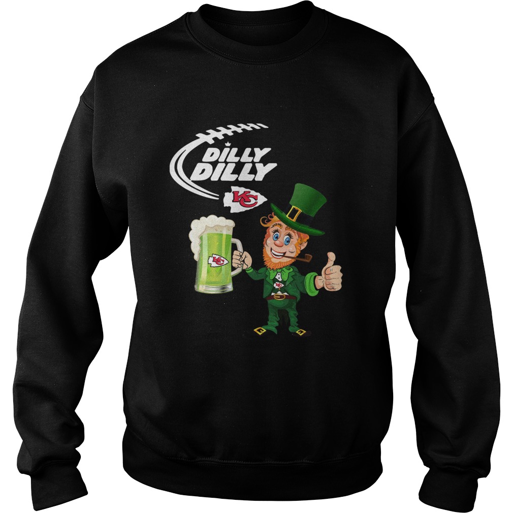 Uncle Sam Dilly Dilly Kansas City Chief St Patricks Day Sweatshirt