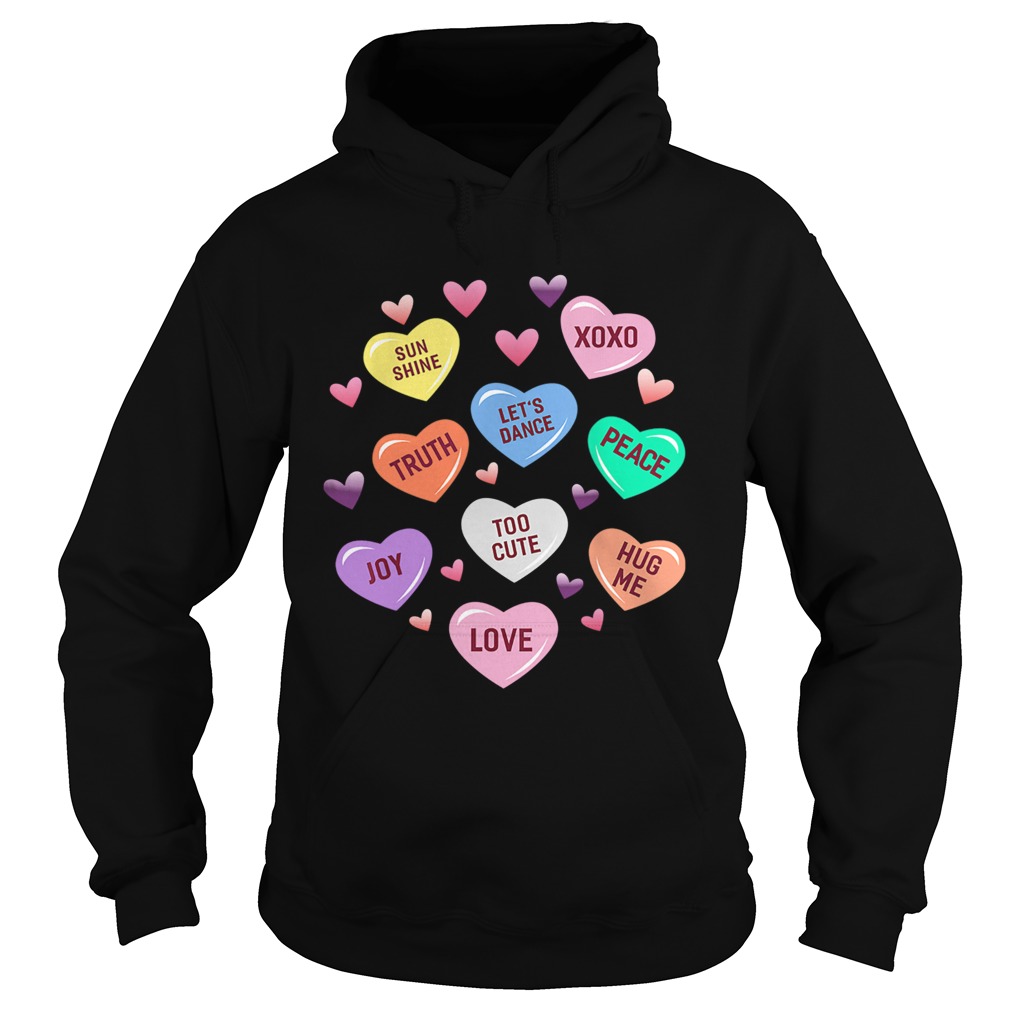 Valentines Day Heart Candy Hoodie