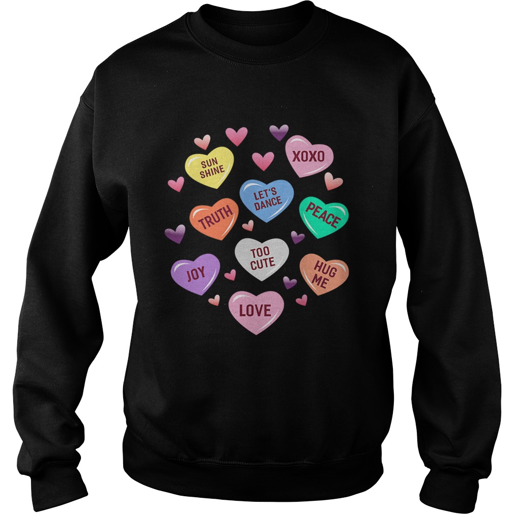 Valentines Day Heart Candy Sweatshirt