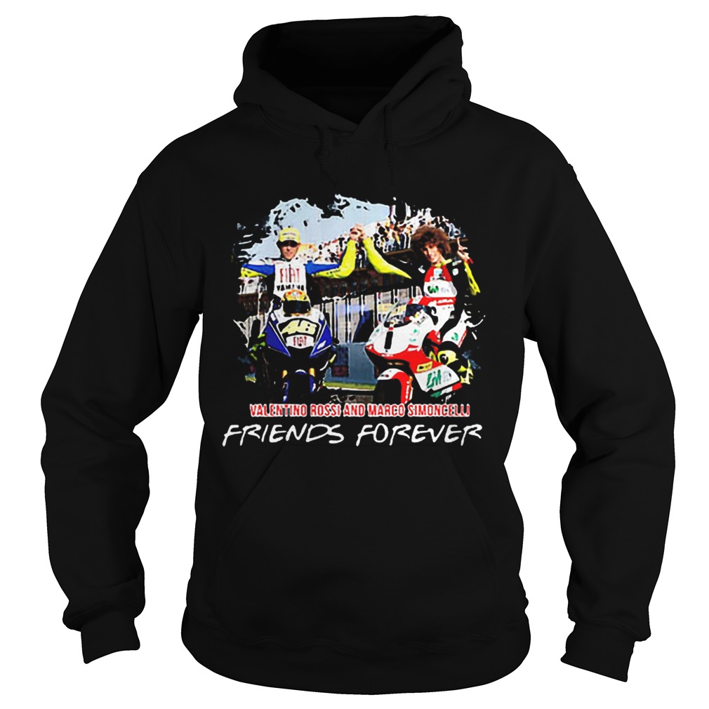 Valentino Rossi and Marco Simoncelli Friends forever Hoodie